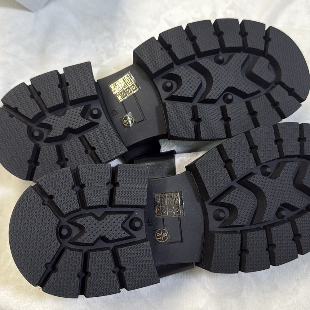 Truffle Collection Y2K chunky strap sandals in black- Size 41 - Picture 8 of 9